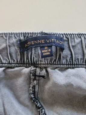 Adrienne Vittadini Gray Elastic Waist Pants Sz M
